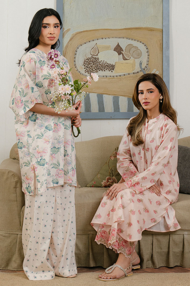 Cross Stitch | Daily Wear 25 | PEACH DUST-2 PC - House Of Anaya