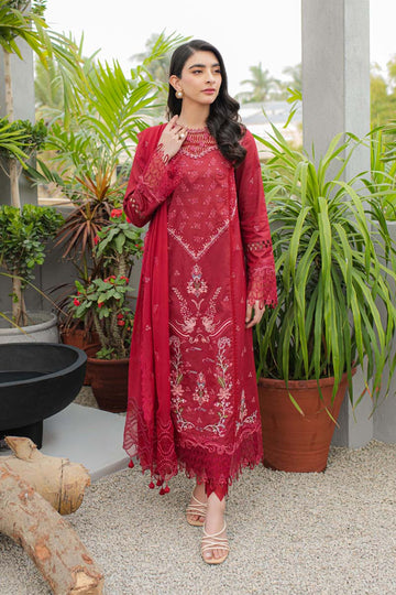 Qalamkar | Q Line Lawn Collection | JK-14 MANON - House Of Anaya
