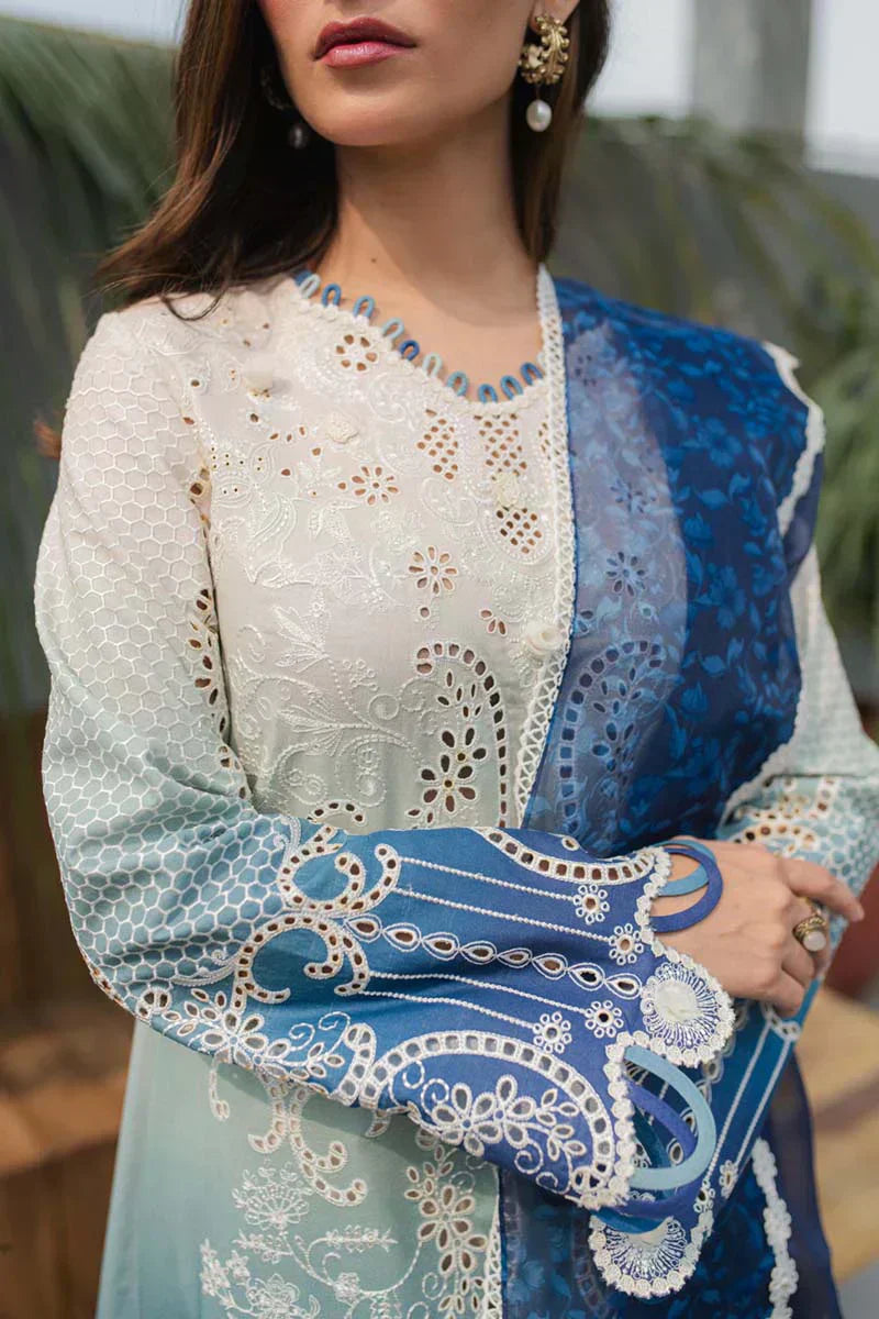 Qalamkar | Q Line Lawn Collection | JK-07 ELZA - House Of Anaya