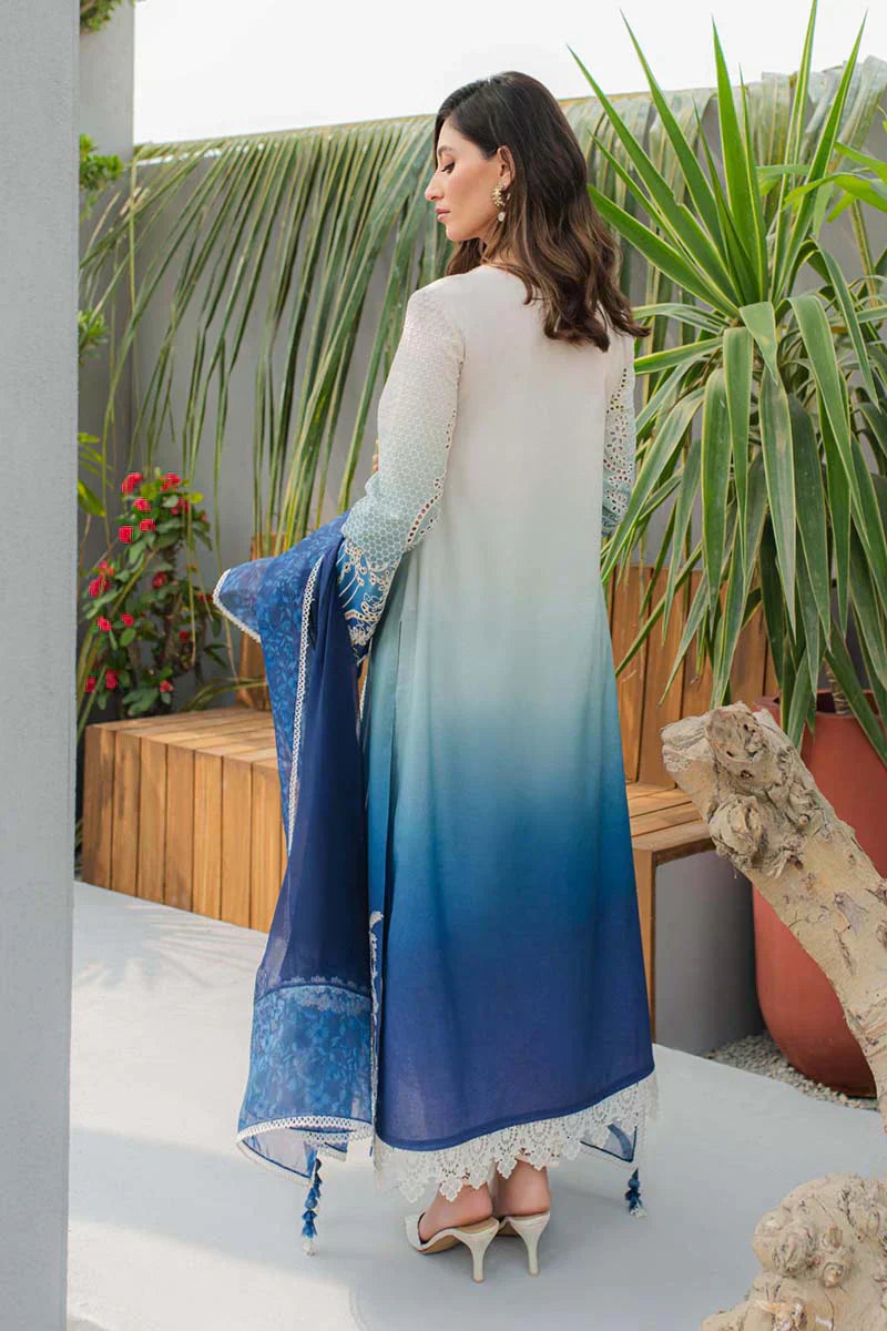 Qalamkar | Q Line Lawn Collection | JK-07 ELZA - House Of Anaya
