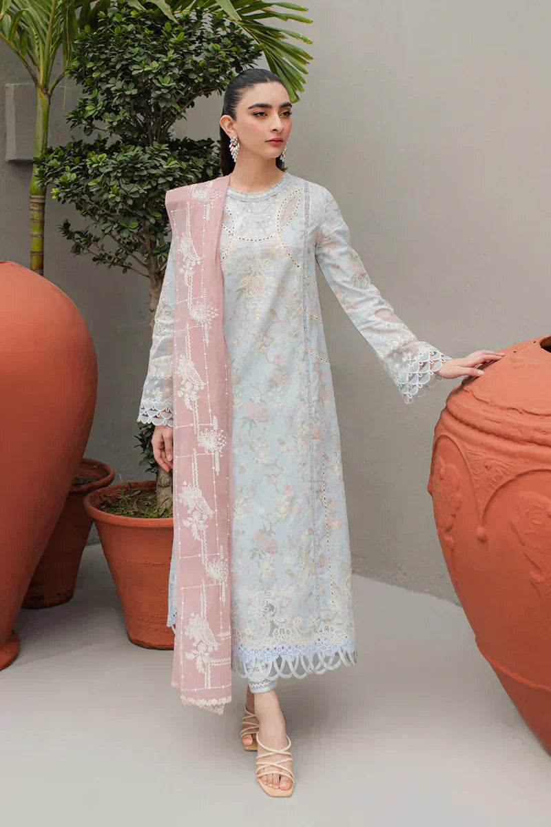 Qalamkar | Q Line Lawn Collection | JK-06 OCTAVIA - House Of Anaya