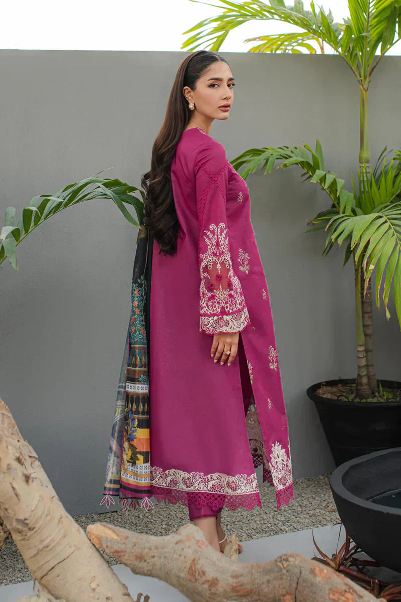 Qalamkar | Q Line Lawn Collection | JK-16 SERAPHINA - House Of Anaya