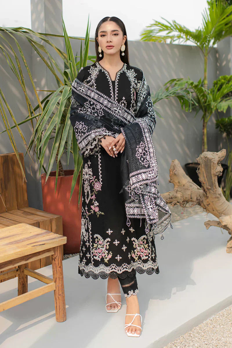 Qalamkar | Q Line Lawn Collection | JK-09 EVADNE - House Of Anaya