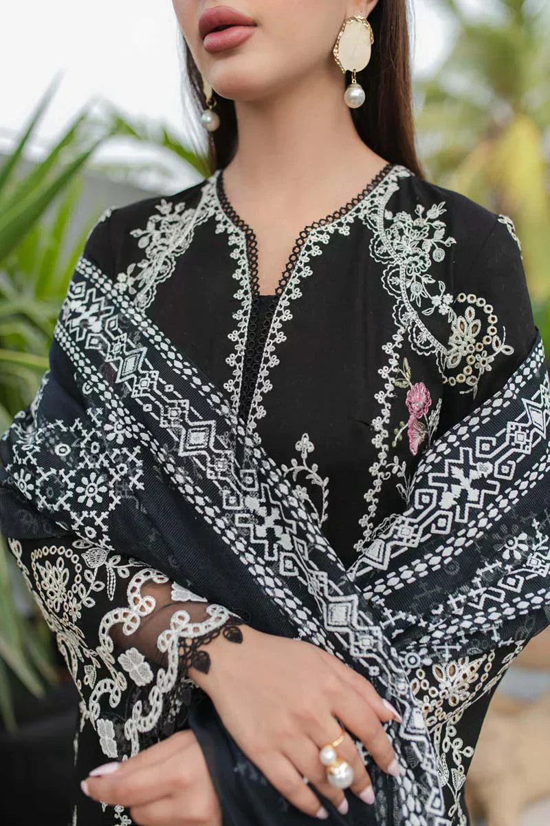 Qalamkar | Q Line Lawn Collection | JK-09 EVADNE - House Of Anaya
