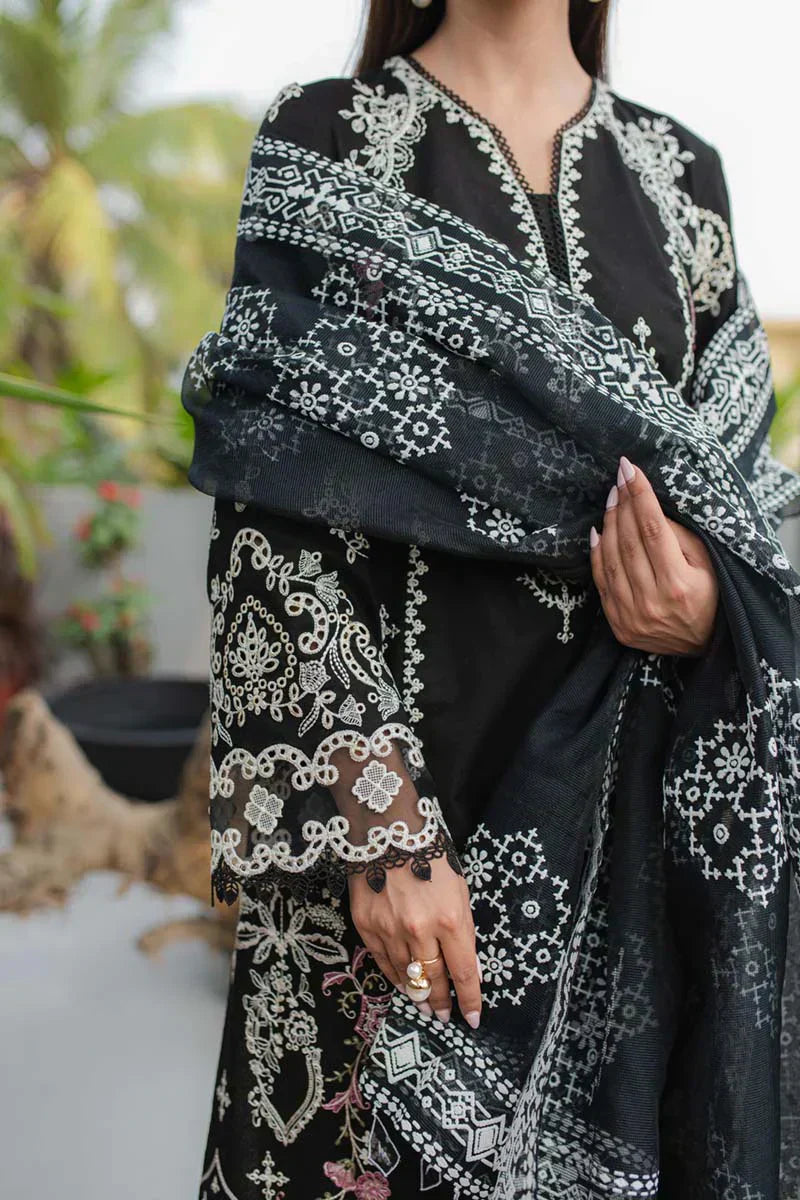Qalamkar | Q Line Lawn Collection | JK-09 EVADNE - House Of Anaya