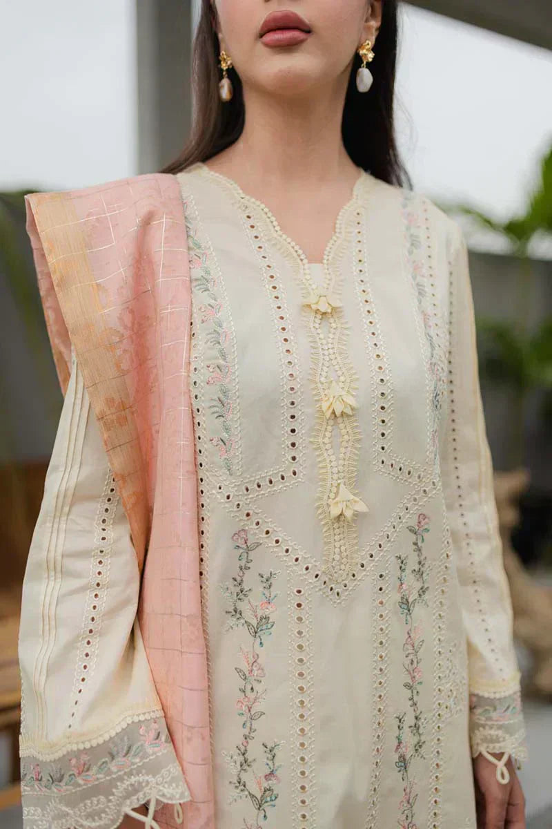 Qalamkar | Q Line Lawn Collection | JK-05 MELIORA - House Of Anaya