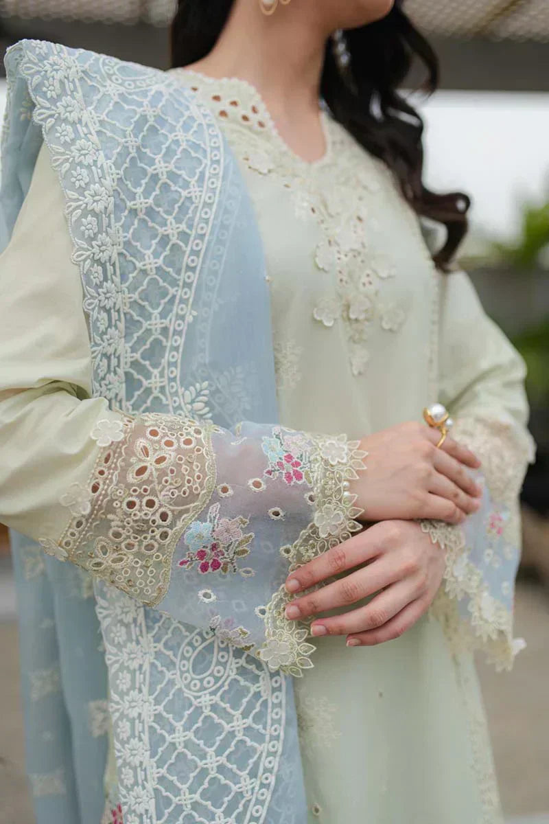 Qalamkar | Q Line Lawn Collection | JK-04 ASTER - House Of Anaya