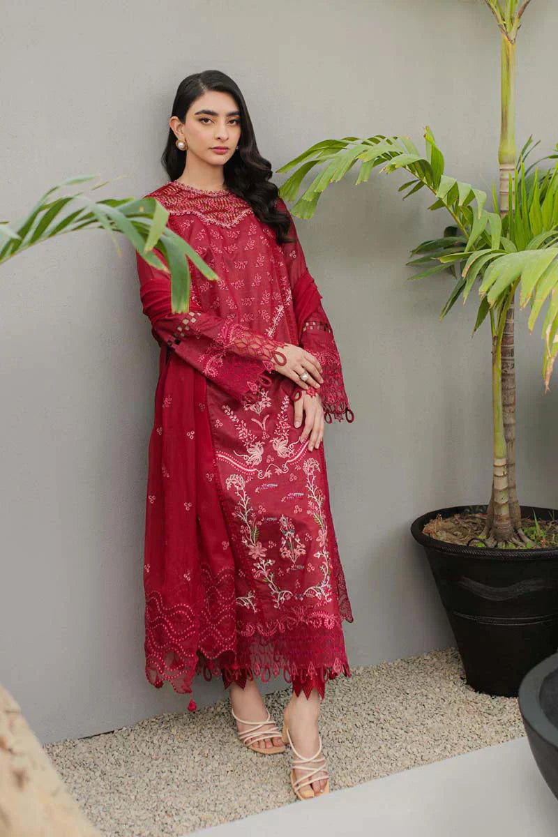 Qalamkar | Q Line Lawn Collection | JK-14 MANON - House Of Anaya