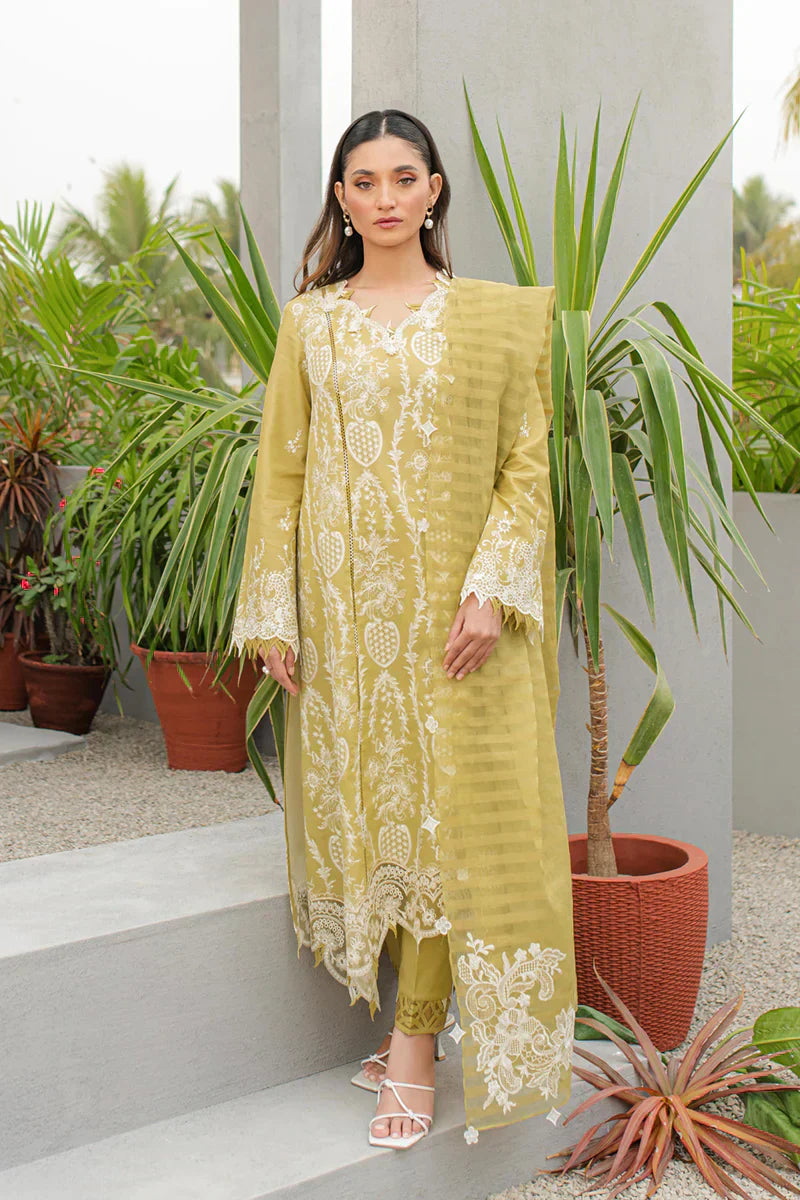 Qalamkar | Q Line Lawn Collection | JK-02 MELIS - House Of Anaya