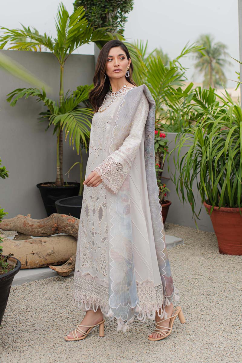 Qalamkar | Q Line Lawn Collection | JK-08 AURELIA - House Of Anaya