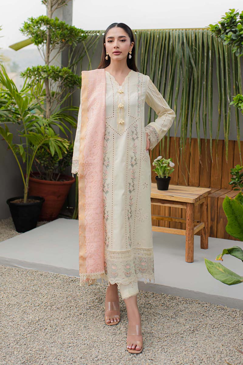 Qalamkar | Q Line Lawn Collection | JK-05 MELIORA - House Of Anaya