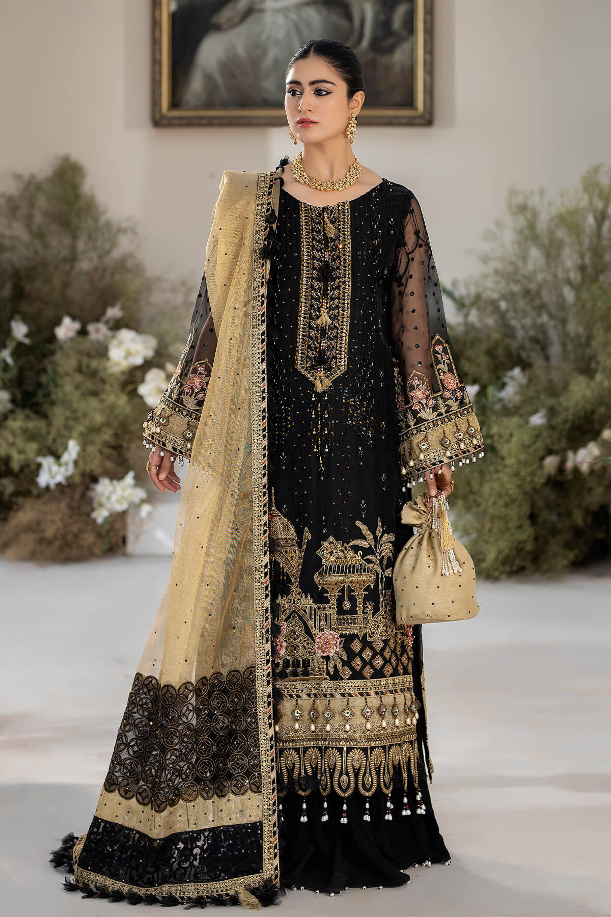 Raeesa Premium | Dehleez Formals | DL-1017 Nightingale - House Of Anaya