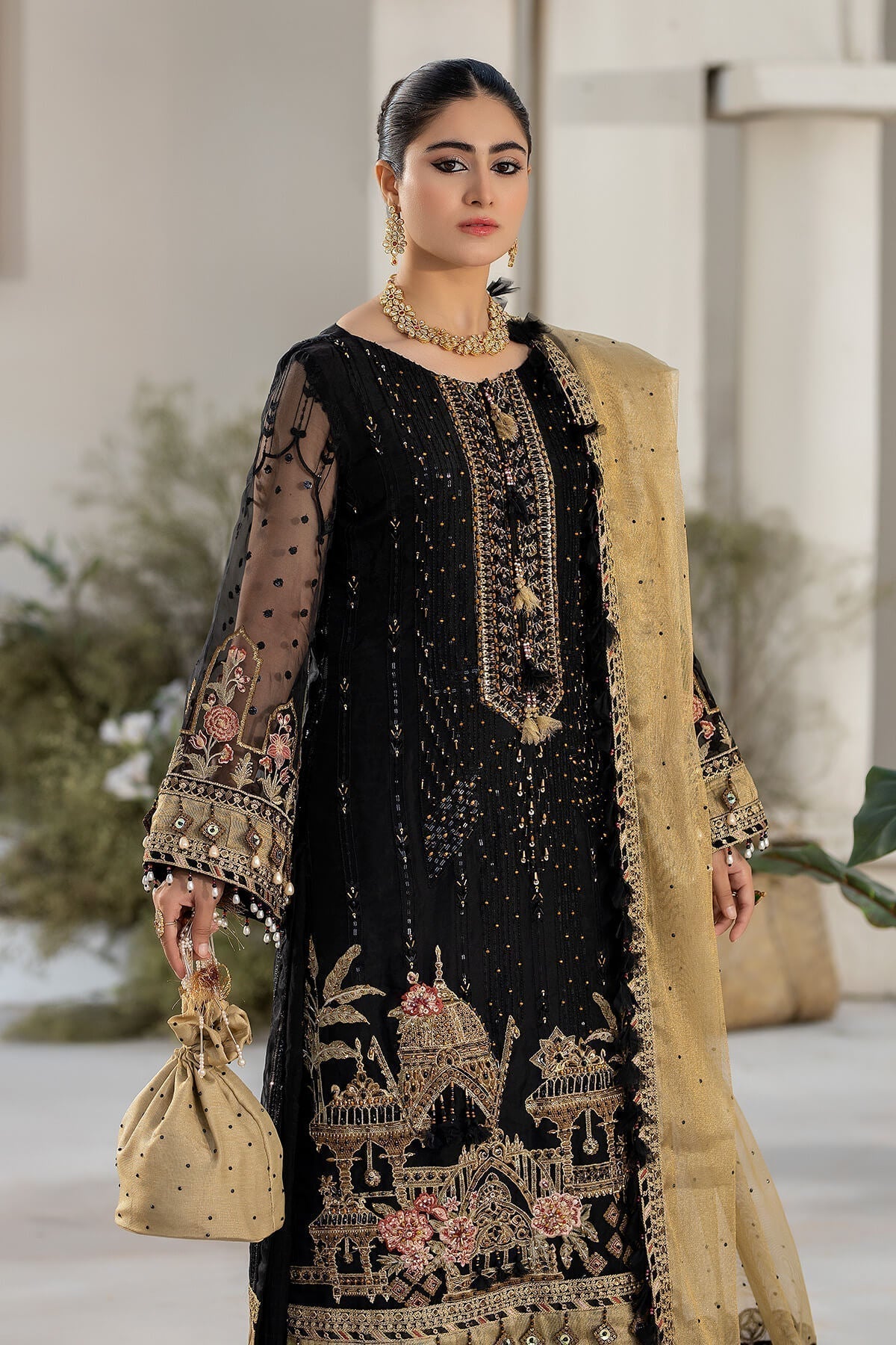 Raeesa Premium | Dehleez Formals | DL-1017 Nightingale - House Of Anaya