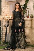 Raeesa Premium | Wajadan Wedding Formals | WD-3 Metal Black - House Of Anaya