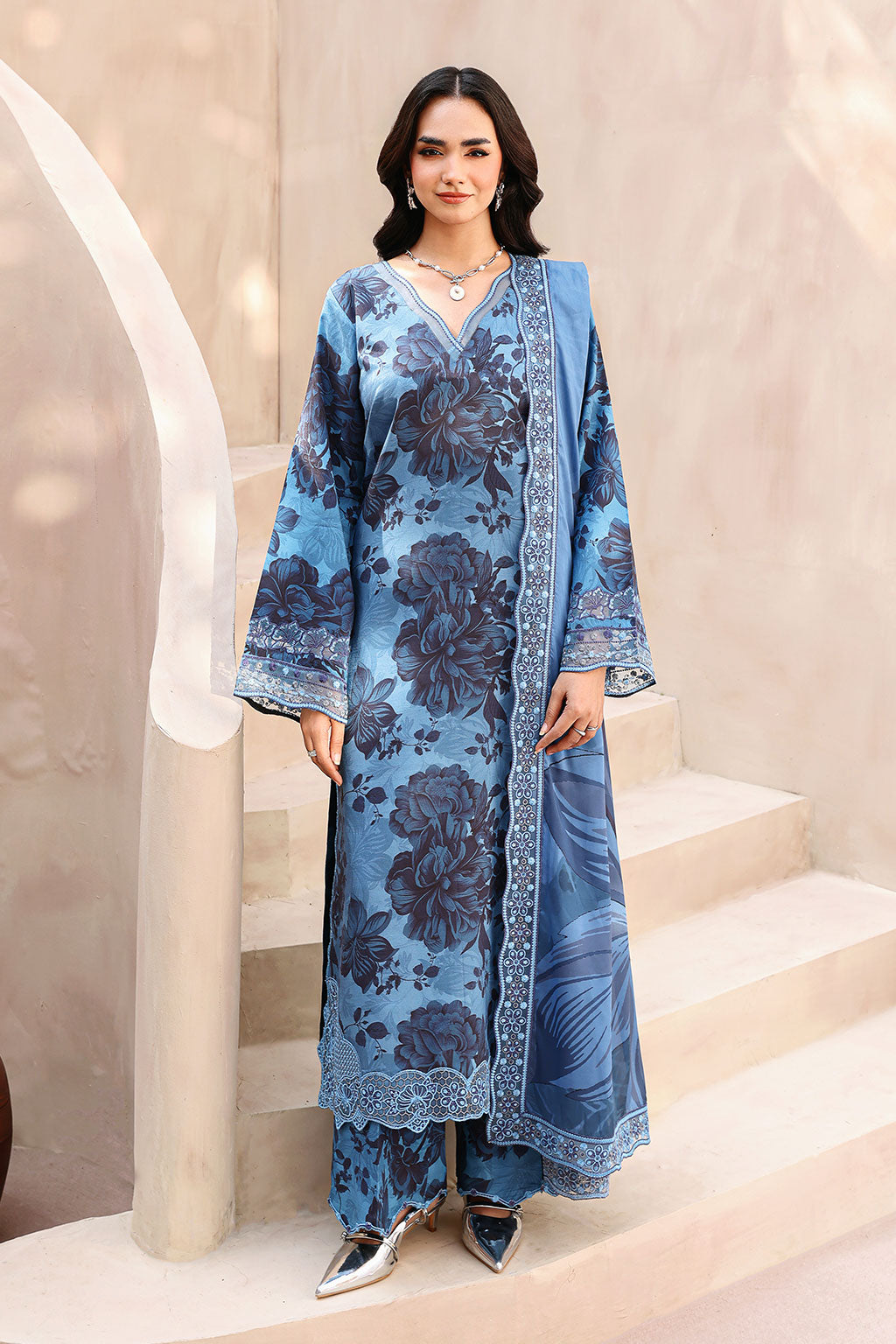 Ramsha | Naqsh Embroidered Rawsilk | RS-05