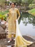 Roheenaz | Dahlia Embroidered Lawn 24 | Forsythia - House of Zarish