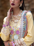 Roheenaz | Dahlia Embroidered Lawn 24 | Daffodil - House of Zarish