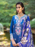 Roheenaz | Dahlia Embroidered Lawn 24 | Bluebell - House of Zarish