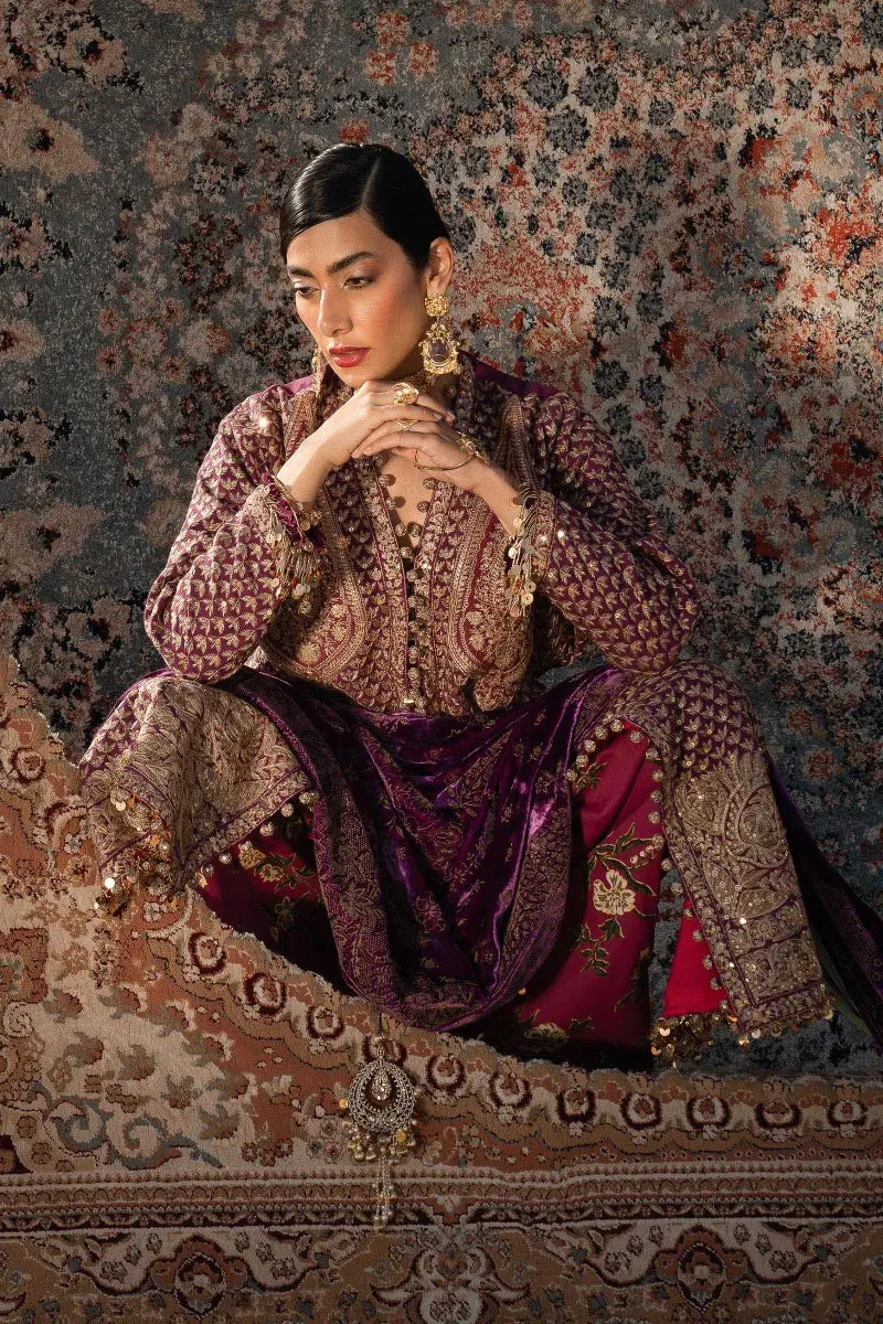 Sana Safinaz | Winter Luxury 23 | S231-007B-DE - House Of Anaya