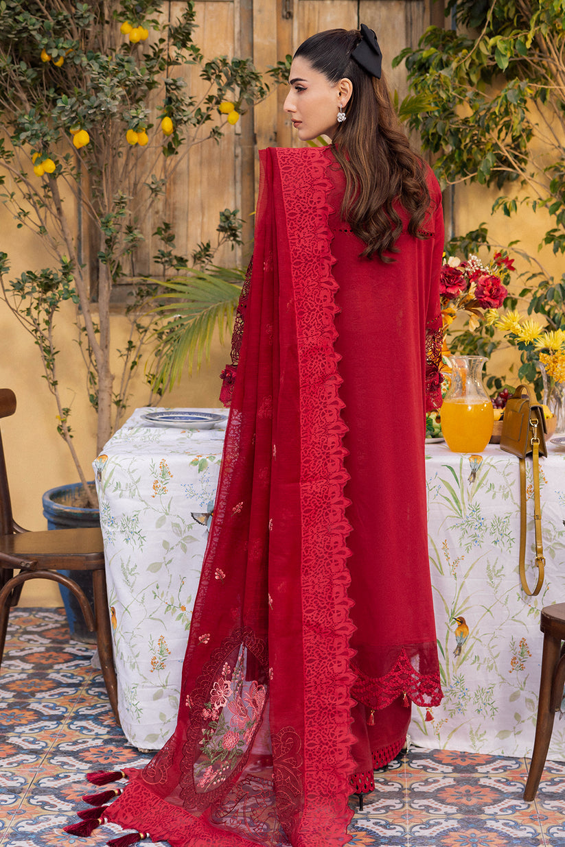 Saad Shaikh | LaAmour Luxury Lawn | Rose - House Of Anaya