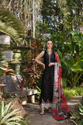 Noor by Saadia Asad | Luxury Chikankari Lawn24 | D6-A Black Laser - House Of Anaya