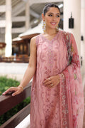 Noor by Saadia Asad | Luxury Chikankari Lawn24 | D4-B Pink Laser - House Of Anaya