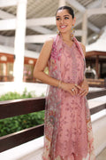 Noor by Saadia Asad | Luxury Chikankari Lawn24 | D4-B Pink Laser - House Of Anaya