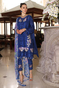 Noor by Saadia Asad | Luxury Chikankari Lawn24 | D10-B Blue Electric - House Of Anaya