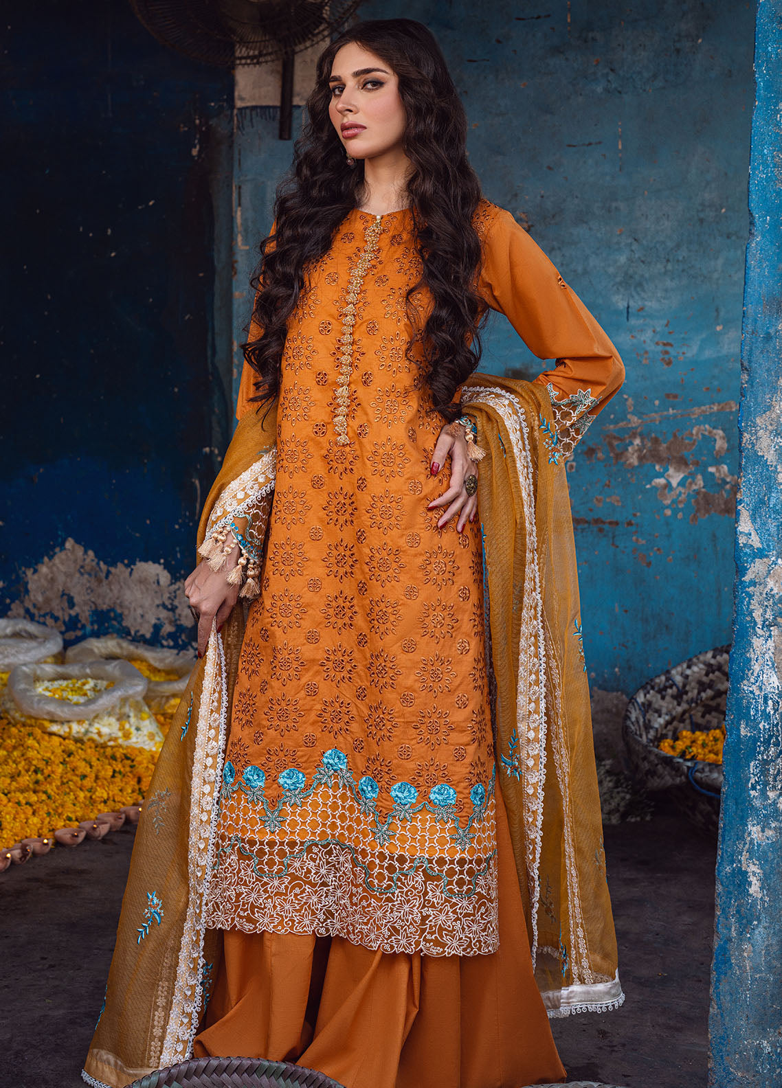 Sahane | Sahakari Chikankari Lawn Edit 24 | Mashal - House of Zarish