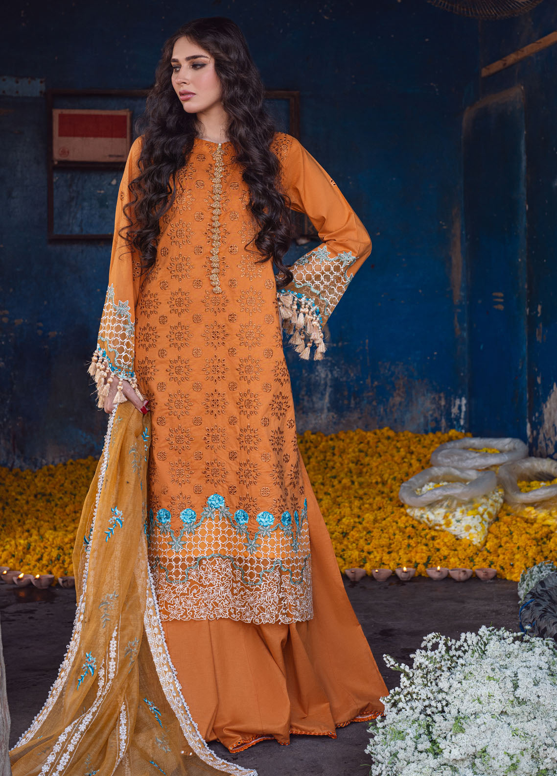 Sahane | Sahakari Chikankari Lawn Edit 24 | Mashal - House of Zarish