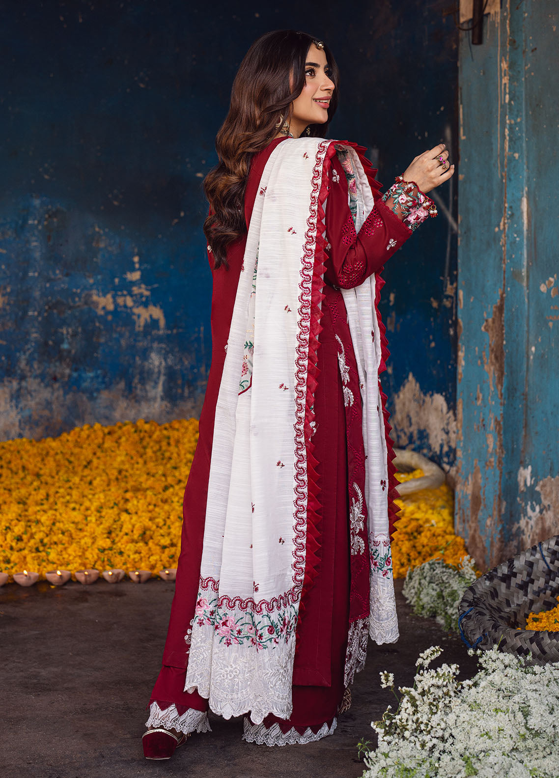 Sahane | Sahakari Chikankari Lawn Edit 24 | Gulaab - House of Zarish