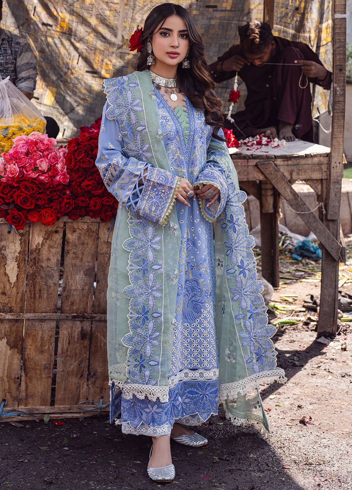 Sahane | Sahakari Chikankari Lawn Edit 24 | Chandni - House of Zarish