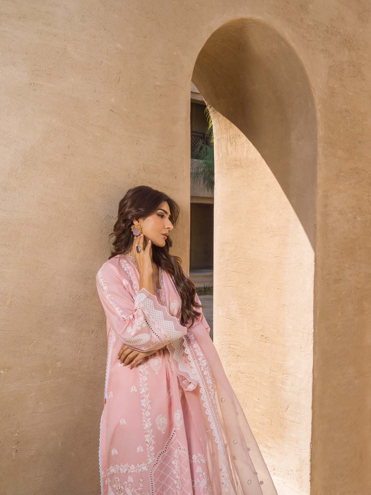 Sahar | Mirage Spring Luxury 24 | Chikankari 3 Piece - House of Zarish