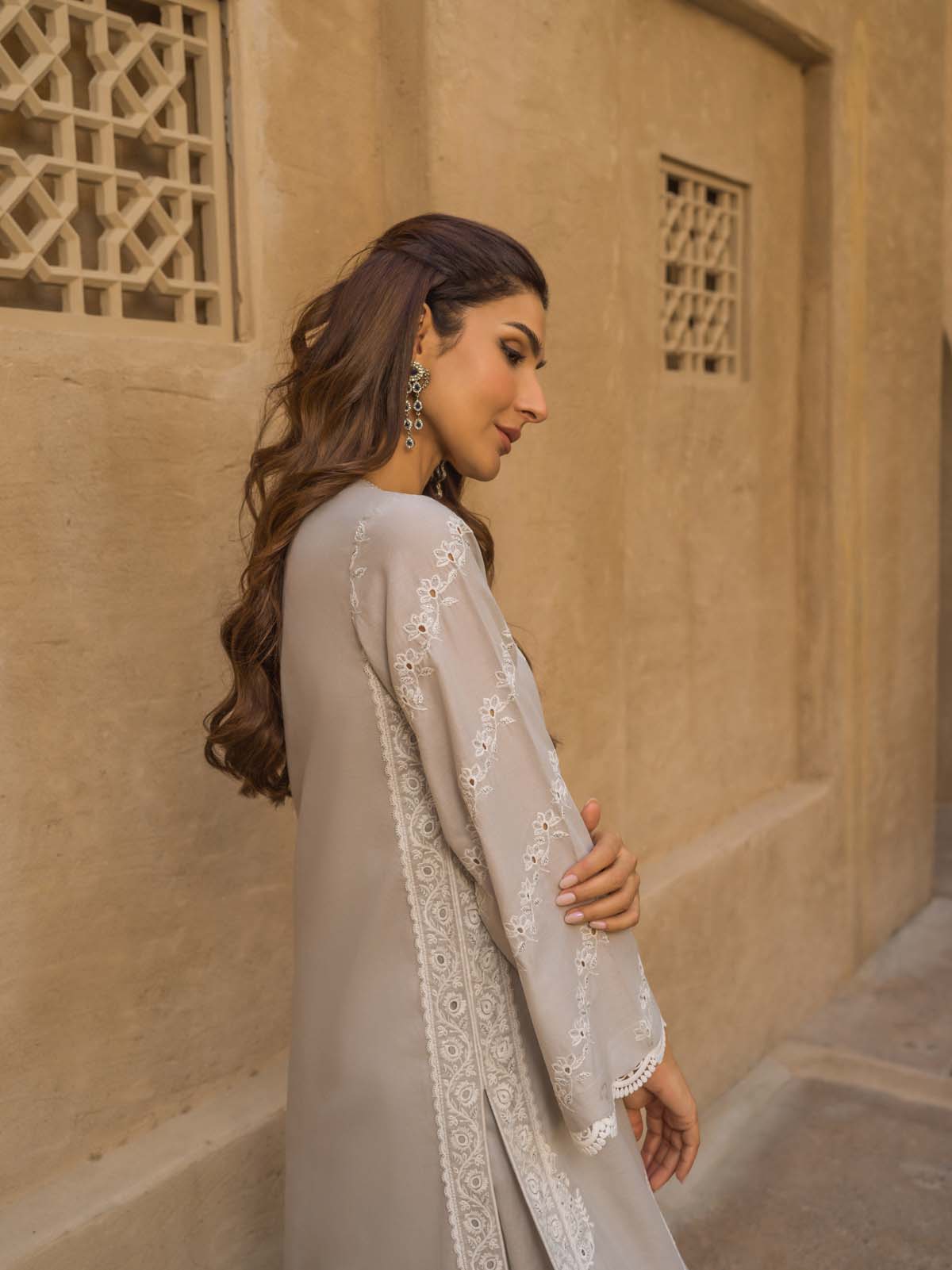 Sahar | Mirage Spring Luxury 24 | Chikankari 3 Piece - House of Zarish