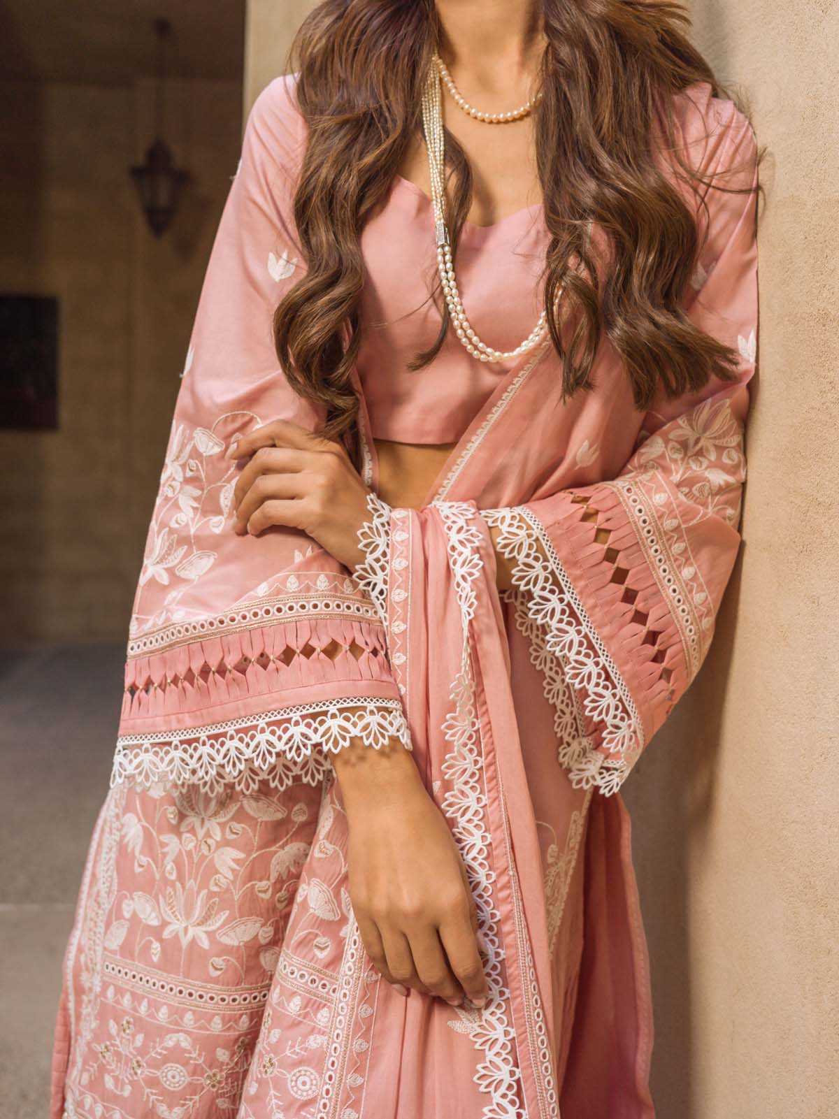Sahar | Mirage Spring Luxury 24 | Chikankari 3 Piece - House of Zarish