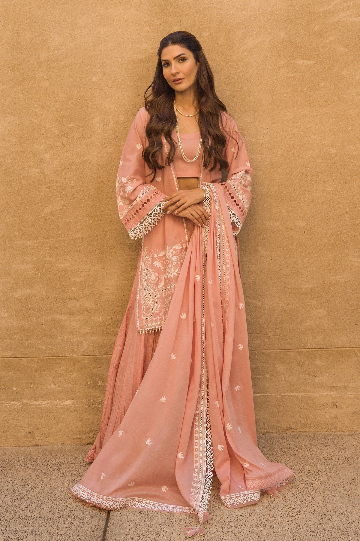 Sahar | Mirage Spring Luxury 24 | Chikankari 3 Piece - House of Zarish