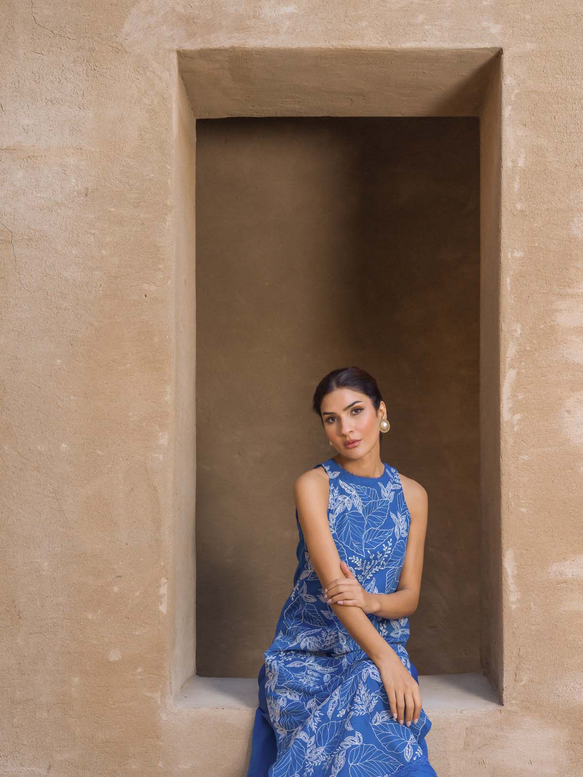 Sahar | Mirage Spring Luxury 24 | Slub Lawn 3 Piece (Embroidered) - House of Zarish