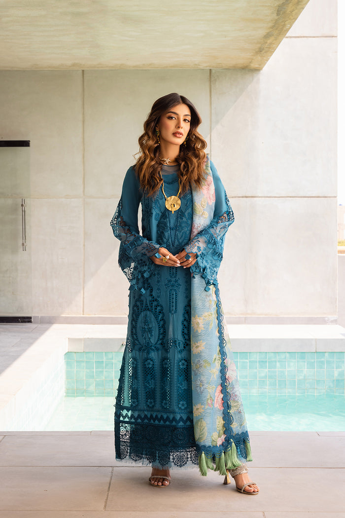 Saira Rizwan | Luxury Lawn 24 | SAPPHIRE - SRLL24-07 - House Of Anaya