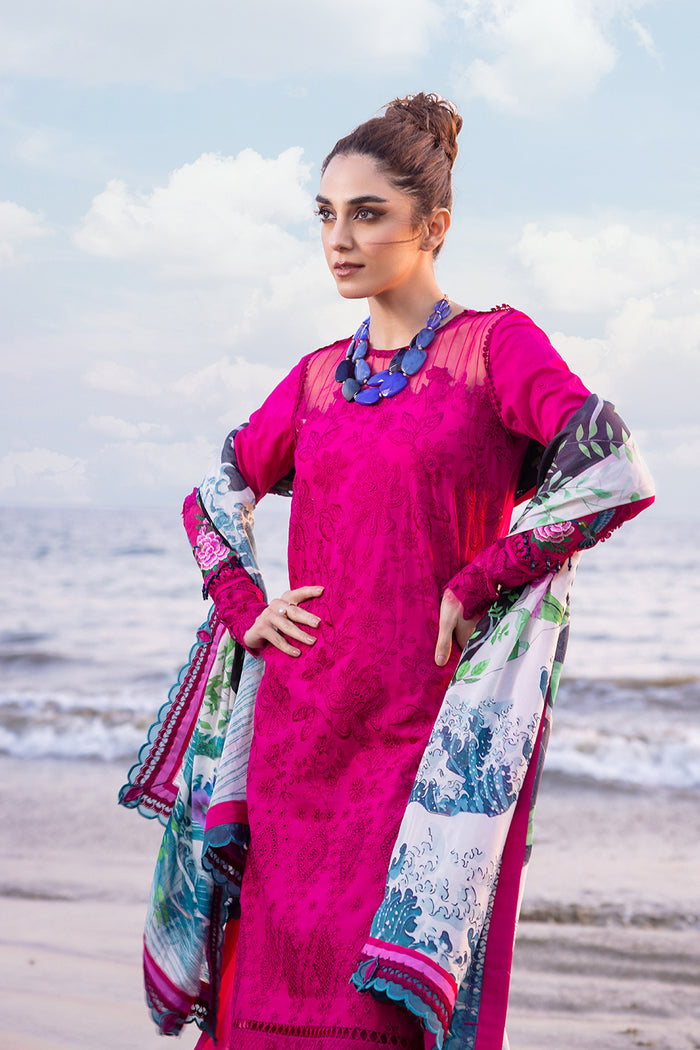 Saira Rizwan | Luxury Lawn 24 | DAMASK - SRLL24-08 - House Of Anaya