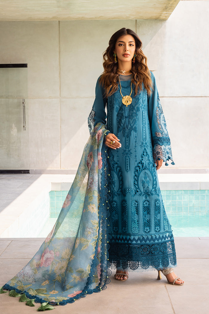 Saira Rizwan | Luxury Lawn 24 | SAPPHIRE - SRLL24-07 - House Of Anaya