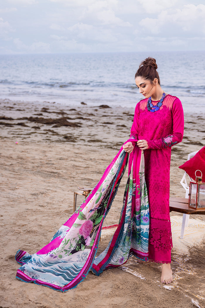 Saira Rizwan | Luxury Lawn 24 | DAMASK - SRLL24-08 - House Of Anaya