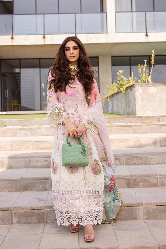 Saira Rizwan | Luxury Lawn 24 | LAUREL - SRLL24-01 - House Of Anaya