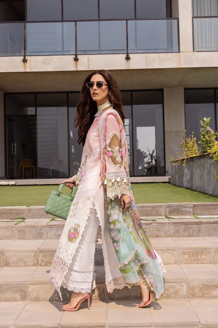Saira Rizwan | Luxury Lawn 24 | LAUREL - SRLL24-01 - House Of Anaya