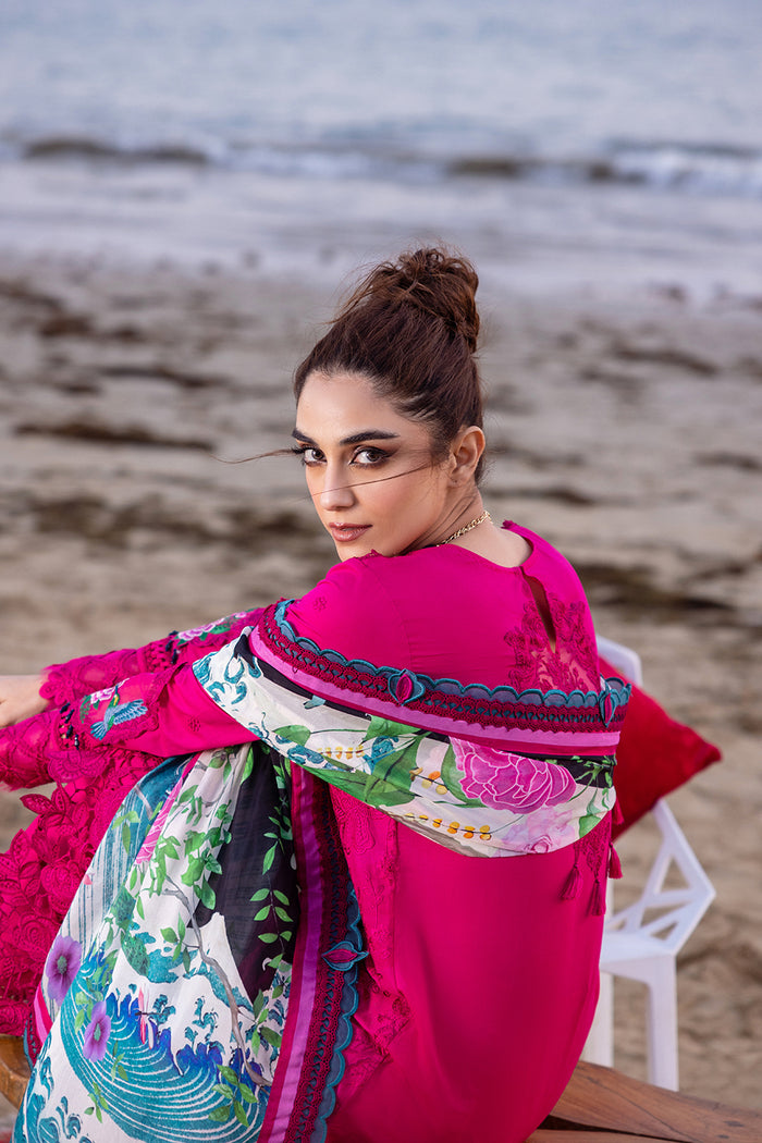 Saira Rizwan | Luxury Lawn 24 | DAMASK - SRLL24-08 - House Of Anaya