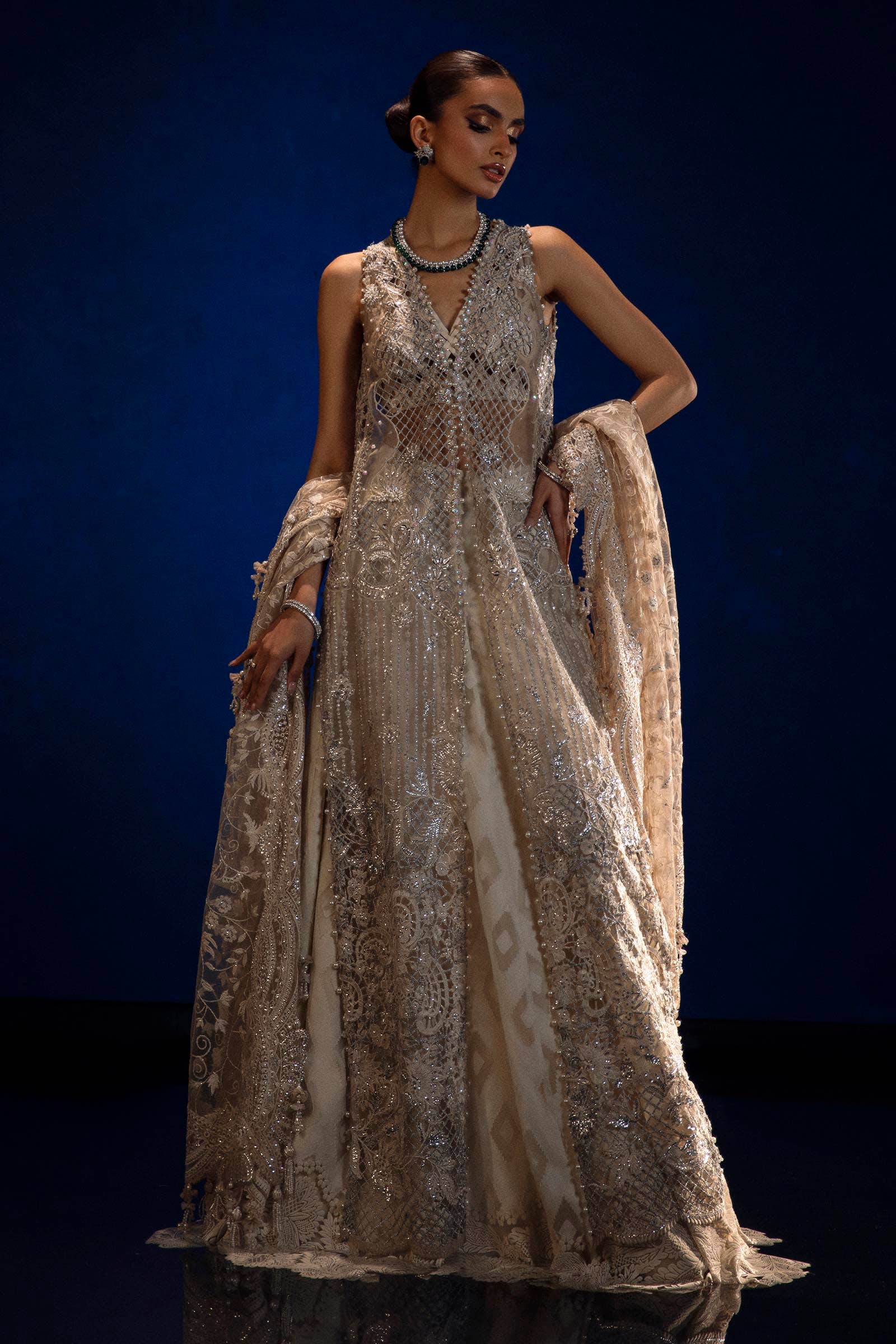 Sana Safinaz | Nura Festive 24 | N241-001-3CT - House Of Anaya