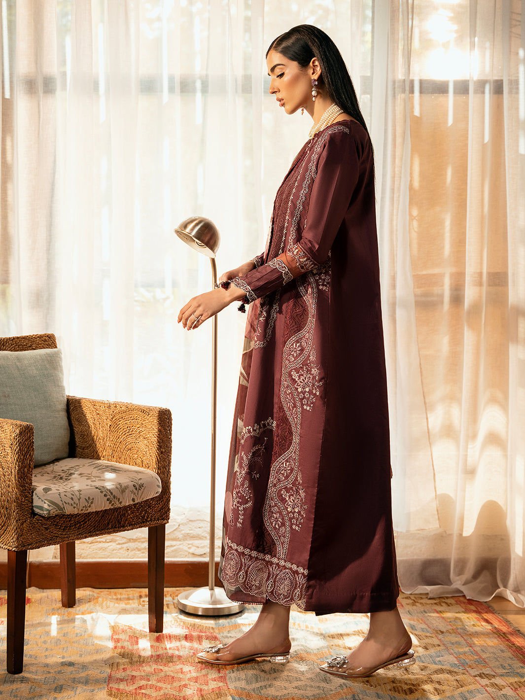 Izel | Dastak Luxury Lawn | TABEER - House Of Anaya