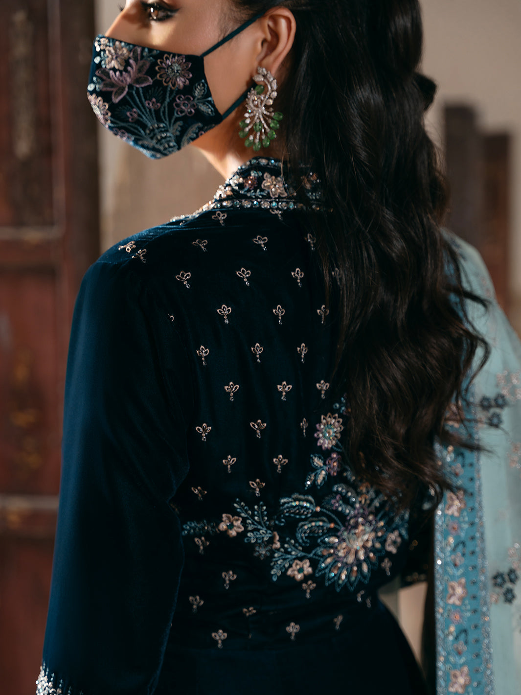 Flossie | Siara Velvet Formals | V-101 - House Of Hania