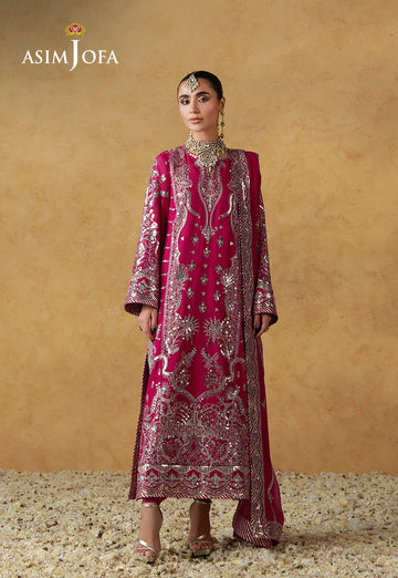 Asim Jofa | Ishq e Eid | AJULN-21 Embroidered Chiffon  3 Pcs