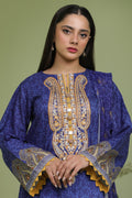 Zellbury | Unstitched 2 Piece Lawn | Embroidered Shirt Dupatta - 1688 - House Of Zarish