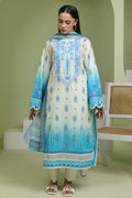 Zellbury | Unstitched 2 Piece Lawn | Embroidered Shirt Dupatta - 1694 - House Of Zarish
